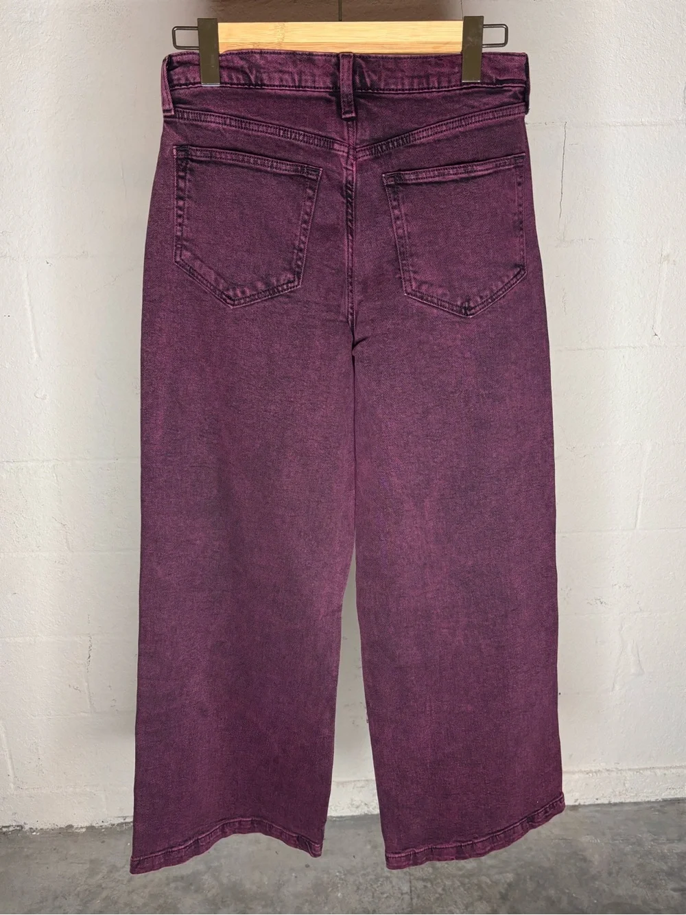 GAP High Rise Wide-Leg Denim Jeans Purple Womens (US) 29x8R - Picture 3 of 3